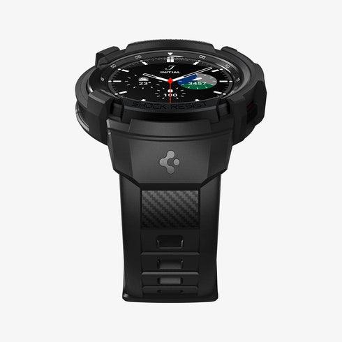ACS06488 - Galaxy Watch 6 Classic (47mm) Case Rugged Armor Pro in black showing the front